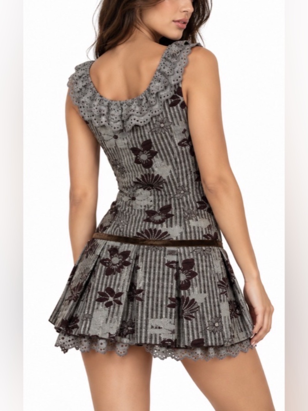 Ruffle Mini Dress - Picture 2 of 4